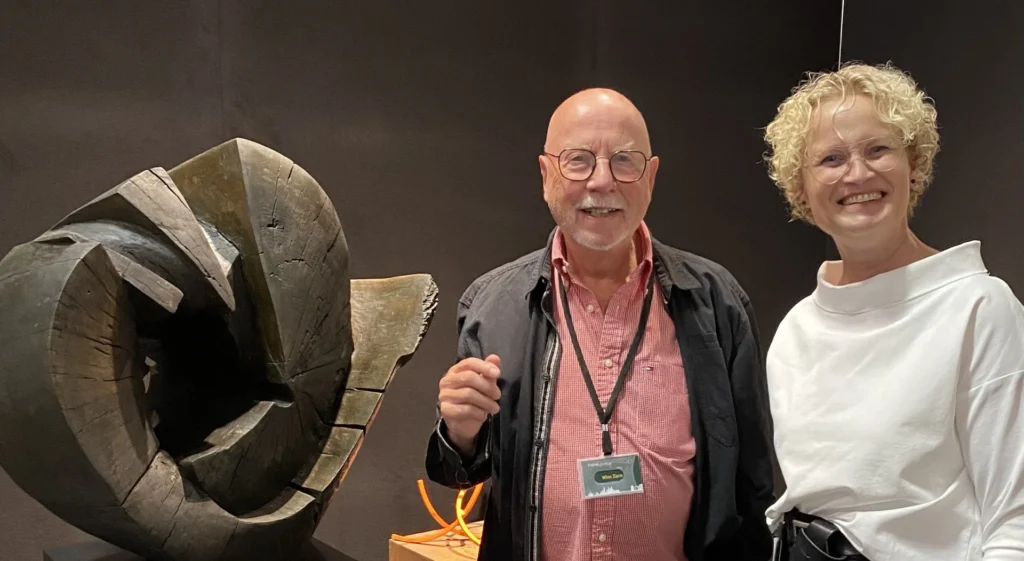 Foto:
Wim met Maria Eggenkemper (beeldhouwer)